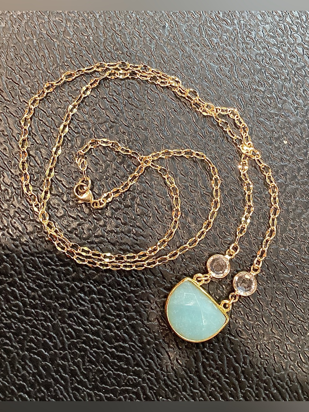 14KGF,AMAZONITE Necklace 21”